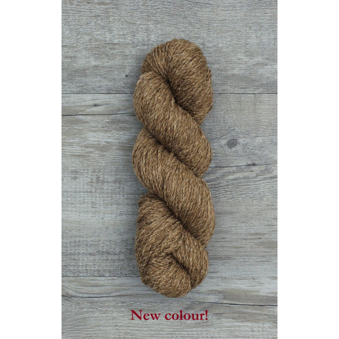 One hank of dark rusty red CVMco worsted weight yarn