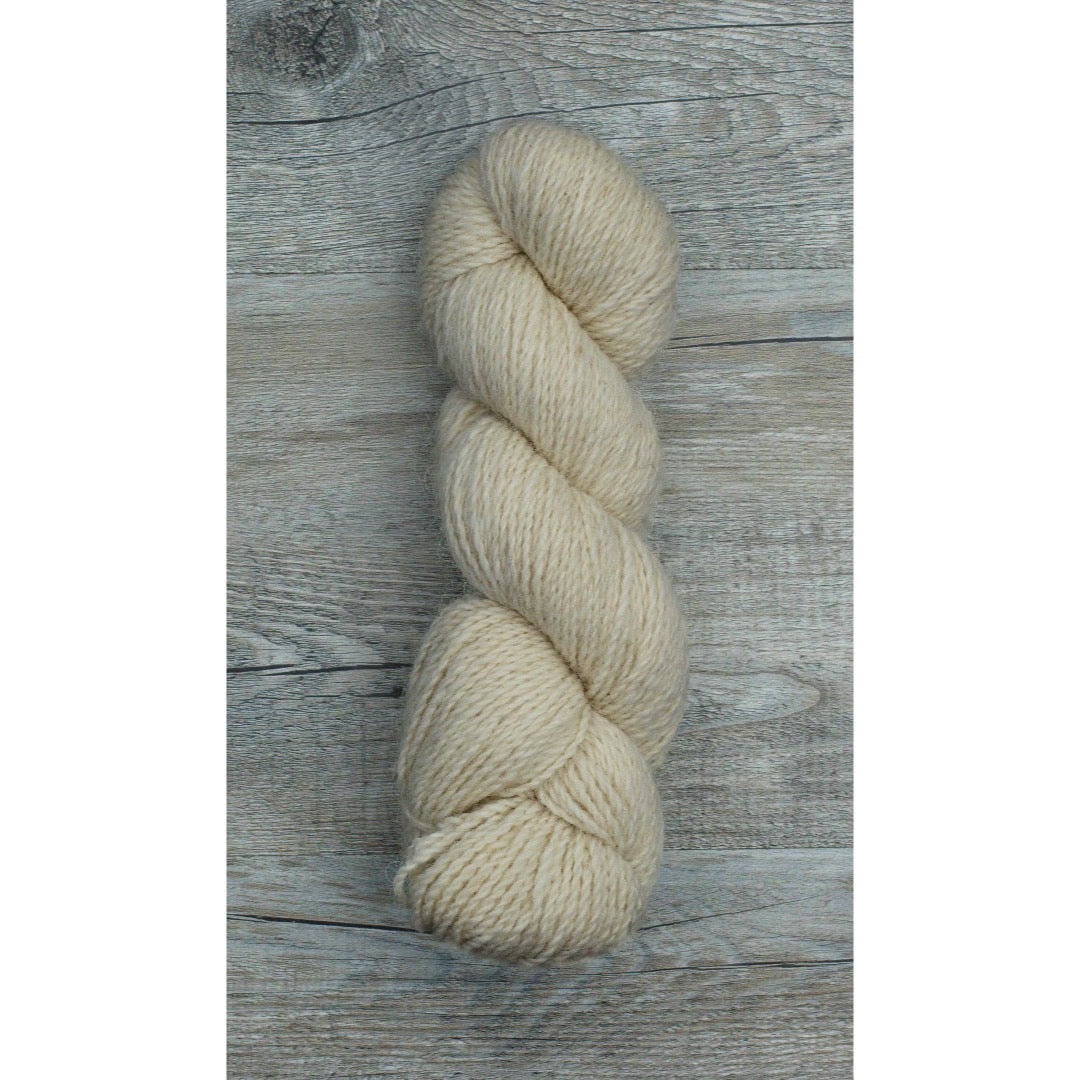 One hank of Copaca worsted in creamy white